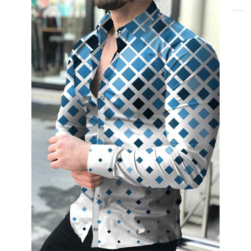 Men' Casual Shirts Autumn Fashion Social Men Turn-down Collar Buttoned Shirt Lattice Print Long Sleeve Tops Mens Clothes Cardigan, Cx140
Men' Casual Shirts Autumn Fashion Social Men Turn-down Collar Buttoned Shirt Lattice Print Long Sleeve Tops Mens Clothes Cardigan, Cx140