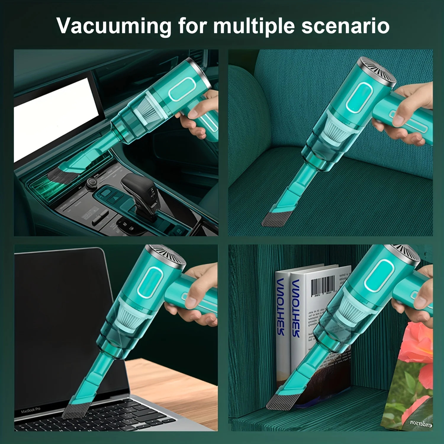 Vacuum Cleaners Wireless Portable Car Vacuum Cleaner Cordless Handheld Auto Vacuum Car Dual Use Mini Vacuum Cleaner Household Appliance 231113 - view 5
