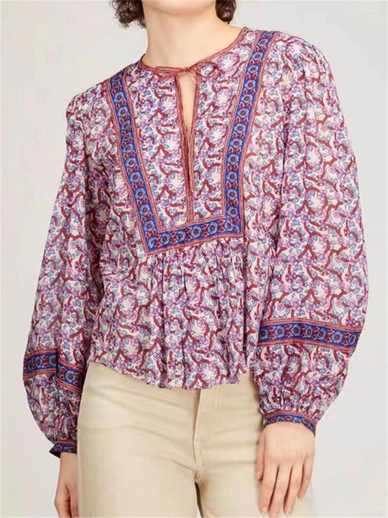 Women' Blouses 3 Colors Women Lace-up Blouse Floral Print Retro V-neck 2023 Spring Summer Long Lantern Sleeve Lady Loose Shirt, Green
Women' Blouses 3 Colors Women Lace-up Blouse Floral Print Retro V-neck 2023 Spring Summer Long Lantern Sleeve Lady Loose Shirt, Green