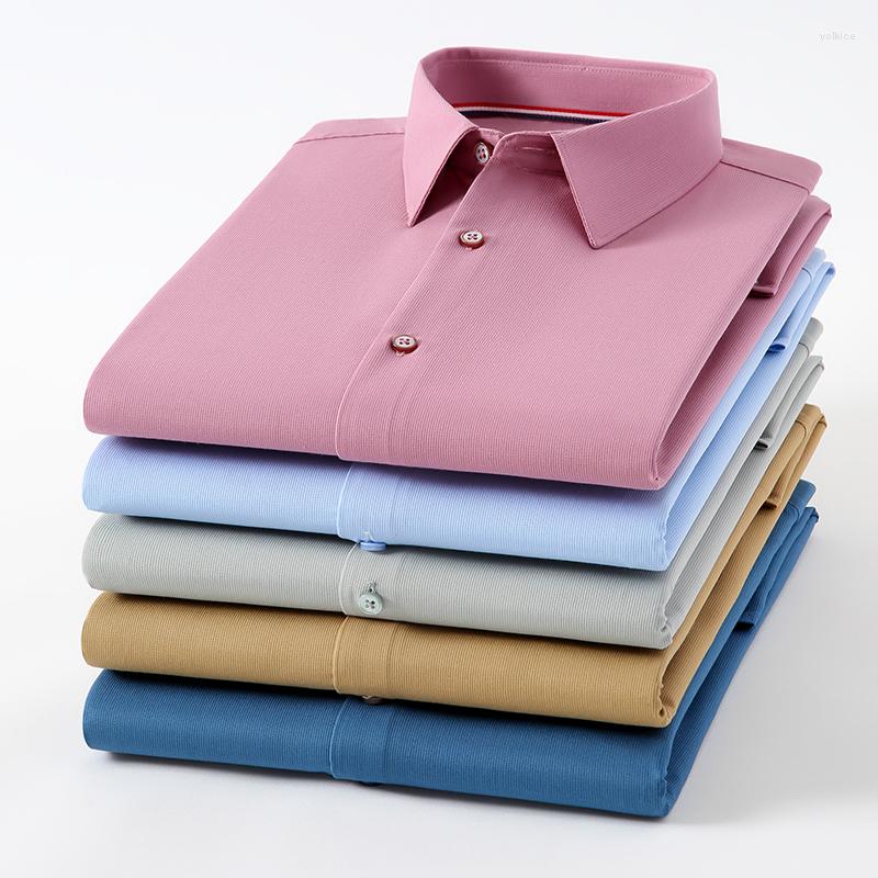 Men's Dress Shirts 5 Piece/lots Microfiber Material Non-iron Pure Color Long Sleeve Shirt For Men White Slim Fit Trends, 09
Men's Dress Shirts 5 Piece/lots Microfiber Material Non-iron Pure Color Long Sleeve Shirt For Men White Slim Fit Trends, 09