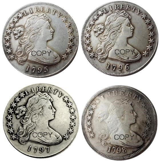 US Liberty Dollar crafts A Set Of(1795-1798) 4pcs Silver Plated Copy Coin Commemorative Uncirculated decorative Coins
US Liberty Dollar crafts A Set Of(1795-1798) 4pcs Silver Plated Copy Coin Commemorative Uncirculated decorative Coins