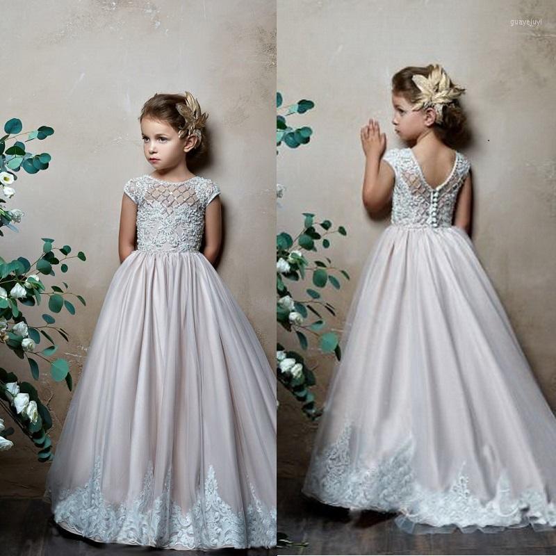 Girl Dresses Elegant Satin Flower Appliques Long Princess Party Pageant First Communion, Pink
Girl Dresses Elegant Satin Flower Appliques Long Princess Party Pageant First Communion, Pink
