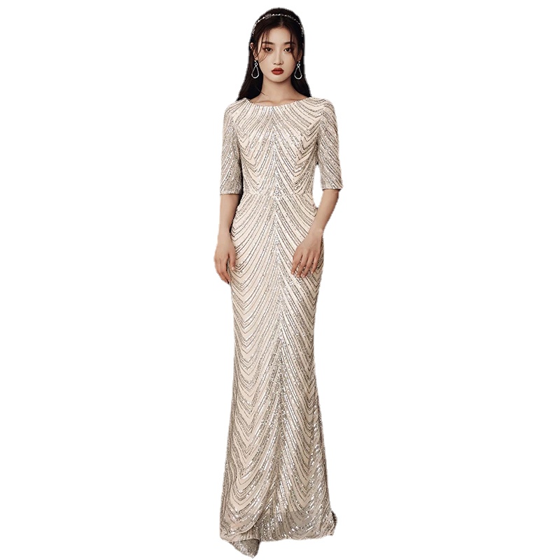 Champagne Sequins Evening Dress O-Neck Mermaid Prom Dresses Long Floor-Length Formal Dresses Evening Gown, Burgundy
Champagne Sequins Evening Dress O-Neck Mermaid Prom Dresses Long Floor-Length Formal Dresses Evening Gown, Burgundy