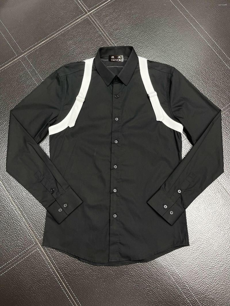 Men's Casual Shirts Men's Dress Cotton Strap Long Sleeve Camisas Masculina Slim Fit Mens Business Shirt 191643, Black
Men's Casual Shirts Men's Dress Cotton Strap Long Sleeve Camisas Masculina Slim Fit Mens Business Shirt 191643, Black