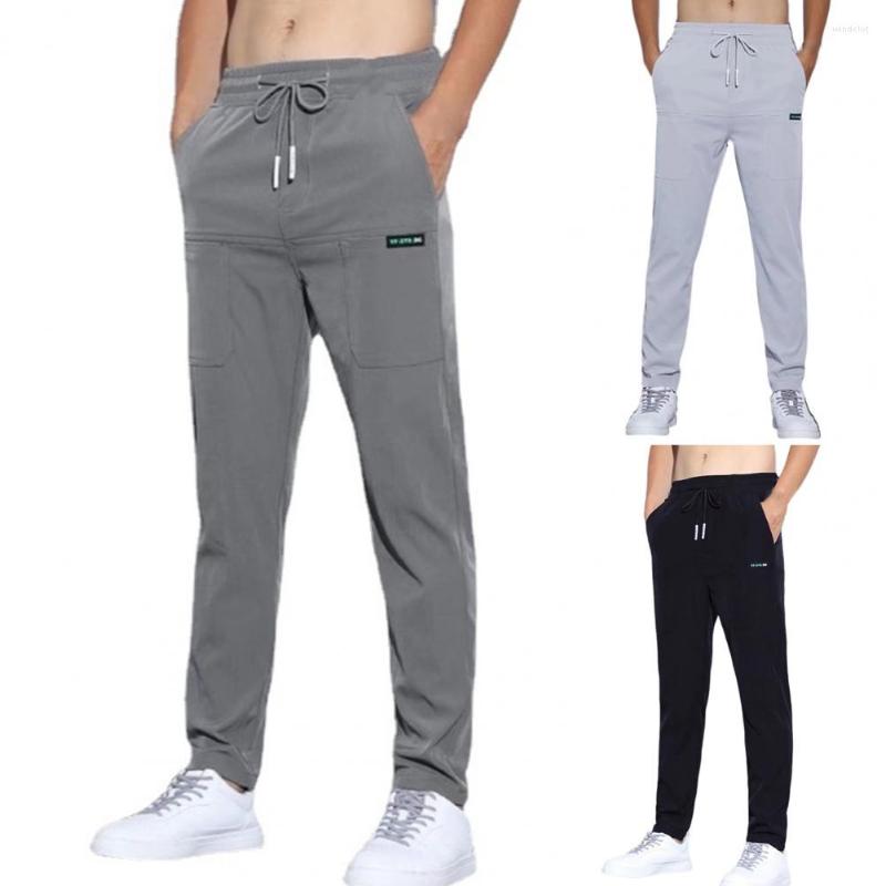 Men's Pants Men Sweatpants Solid Color Bottoms Multi Pockets Loose Mid Waist Sports For Daily Wear, Dark gray
Men's Pants Men Sweatpants Solid Color Bottoms Multi Pockets Loose Mid Waist Sports For Daily Wear, Dark gray