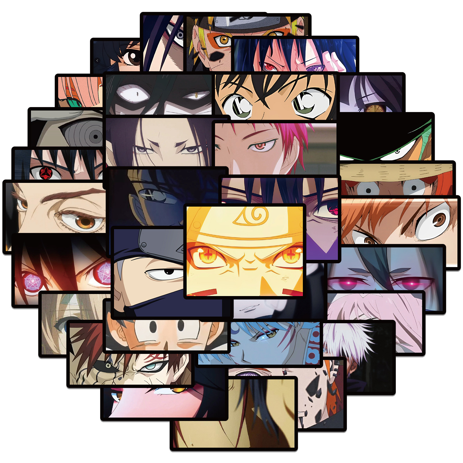 40pcs Anime Character Naruto Eyes Graffiti Stickers Cartoon Decals Kids Toy DIY Suitcase Phone Laptop Bike Sticker
40pcs Anime Character Naruto Eyes Graffiti Stickers Cartoon Decals Kids Toy DIY Suitcase Phone Laptop Bike Sticker