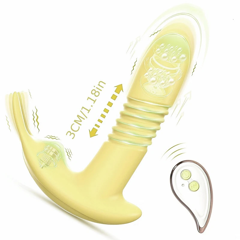 Vibrators Rotating Vibrator Women Dildo Thrusting Sex Toy Vagina G Spot Massage Clitoris Stimulator Wireless Remote Wearable Vibration 231113