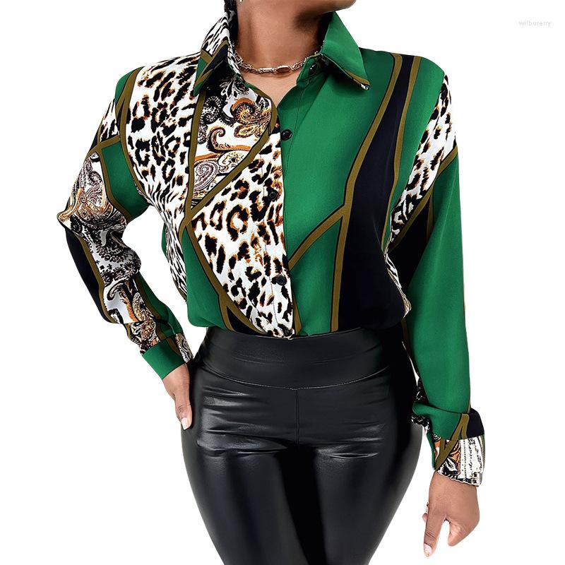 Women's Blouses 2023 Fashion Spring Summer Women Vintage Shirt Top Casual Long-sleeved Blouse Female Digital Print Single-breasted Shirts, Chain
Women's Blouses 2023 Fashion Spring Summer Women Vintage Shirt Top Casual Long-sleeved Blouse Female Digital Print Single-breasted Shirts, Chain