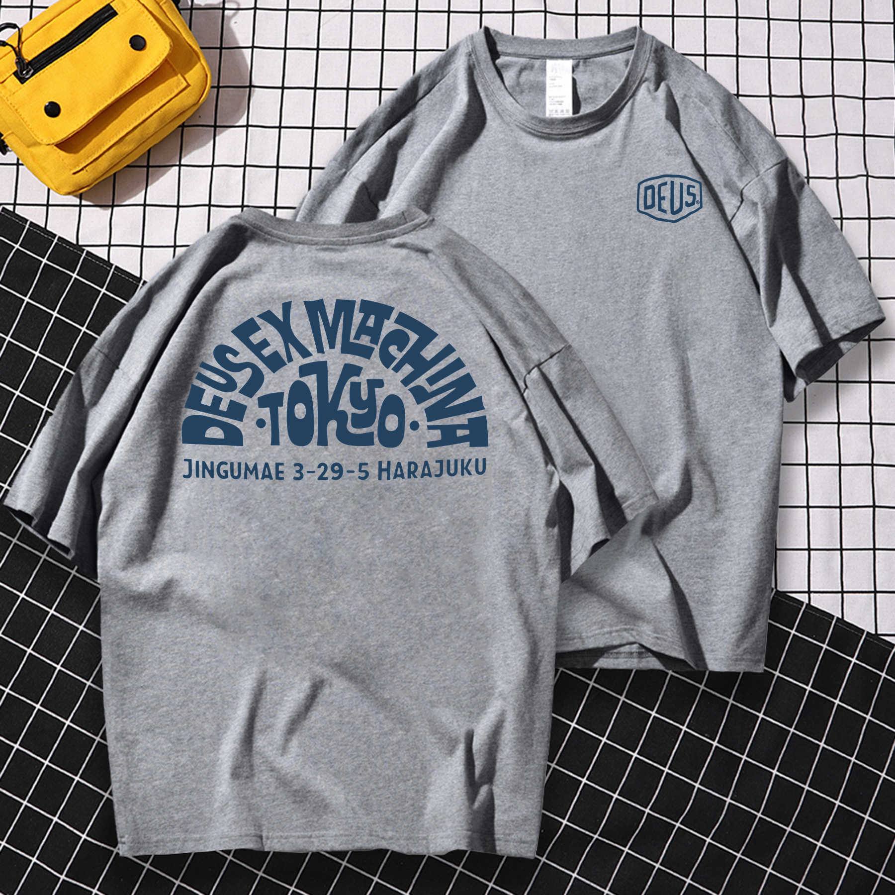 T-Shirts Vintage Men's Men Casual Summer Unique Hip Hop Oversized Deus-Ex-Machina T-Shirt Male T-Shirt Graphic Tees Short Sleeve Tops S-3Xl Aa2