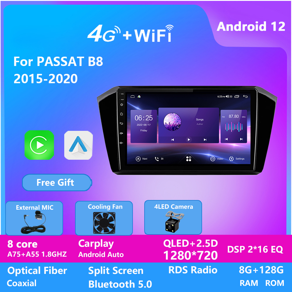QLED Android 12 car Video for VW PASSAT B8 2015-2020 Head Unit 2DIN Universal car radio 1280P Radio stereo
QLED Android 12 car Video for VW PASSAT B8 2015-2020 Head Unit 2DIN Universal car radio 1280P Radio stereo