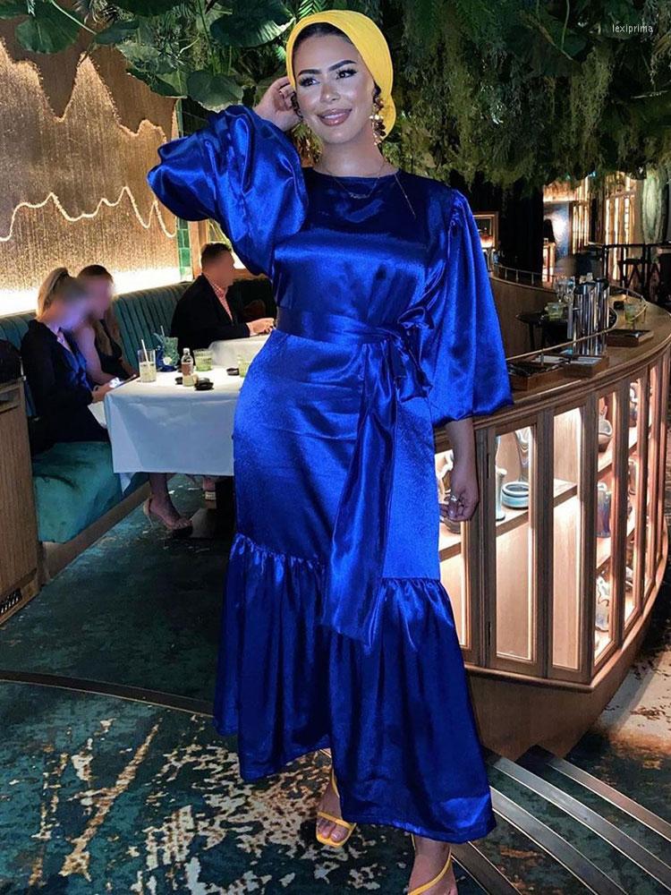 Ethnic Clothing Plain Satin Abaya Long Dress Women Puff Sleeve Elegant Muslim Hijab Robe African Dresses Islam Dubai Turkey Modesty Summer
Ethnic Clothing Plain Satin Abaya Long Dress Women Puff Sleeve Elegant Muslim Hijab Robe African Dresses Islam Dubai Turkey Modesty Summer