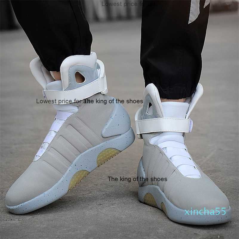 Men Boots USB Rechargeable Led Shoes for Man and Women Fashion Casual Shoes Back To The Future Glowing Desert Boots Men, 38 
Men Boots USB Rechargeable Led Shoes for Man and Women Fashion Casual Shoes Back To The Future Glowing Desert Boots Men, 38