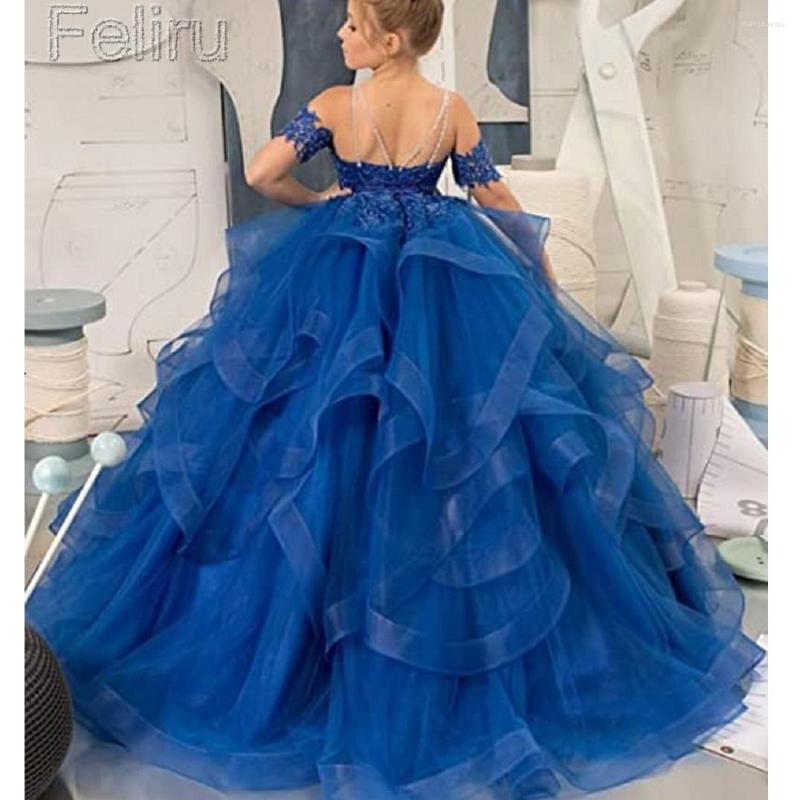 Girl Dresses Off Shoulder Pageant For Girls Beaded Lace Blue Ruffles Tulle Flower Dress Wedding Kids Princess Party Gowns
Girl Dresses Off Shoulder Pageant For Girls Beaded Lace Blue Ruffles Tulle Flower Dress Wedding Kids Princess Party Gowns