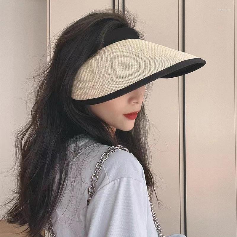 Wide Brim Hats Empty Top Hat Sun Protection Big Cap For Women Summer Outdoor Beach Anti UV Vinyl Female Handmade Straw Girl Bonnet, Beige
Wide Brim Hats Empty Top Hat Sun Protection Big Cap For Women Summer Outdoor Beach Anti UV Vinyl Female Handmade Straw Girl Bonnet, Beige