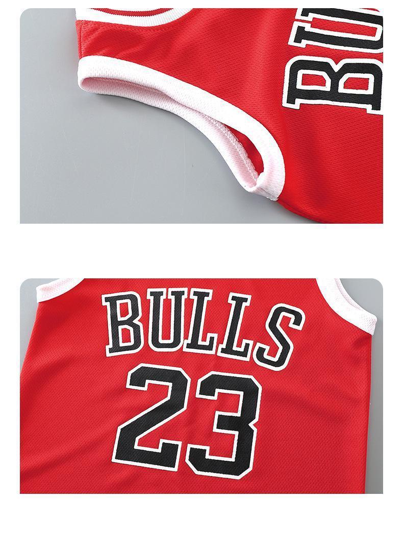 Clothing Sets Kids Summer Quickdrying Basketball Sportswear Short Sleeve TshirtsVestShort Pants 2pcs Suits 412 Years Boys Girls Clothes 230413