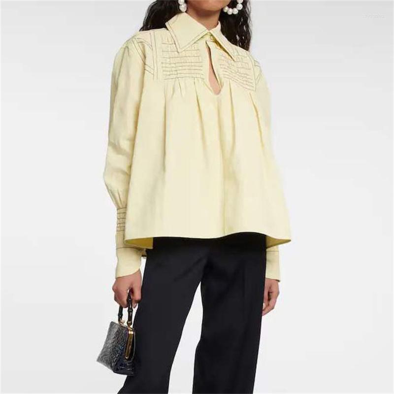 Women' Blouses Spring Summer 2023 In Women' Shirt Korea Fashion High Quality Linen Long Sleeve Top Casual Versatile Blouse Free, Yellow
Women' Blouses Spring Summer 2023 In Women' Shirt Korea Fashion High Quality Linen Long Sleeve Top Casual Versatile Blouse Free, Yellow