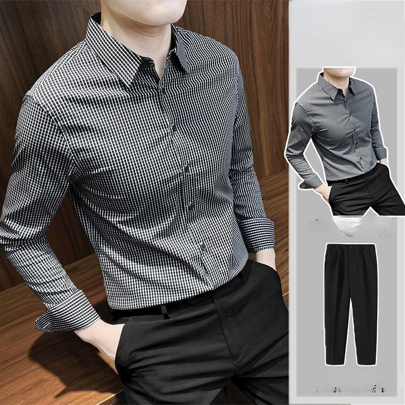 Men's Tracksuits 2023 Men Spring Fashion Sets Lapel Long Sleeve Plaid Shirts & Pants Male 2PCS Loose Suit Casual Two Piece F72, Black
Men's Tracksuits 2023 Men Spring Fashion Sets Lapel Long Sleeve Plaid Shirts & Pants Male 2PCS Loose Suit Casual Two Piece F72, Black