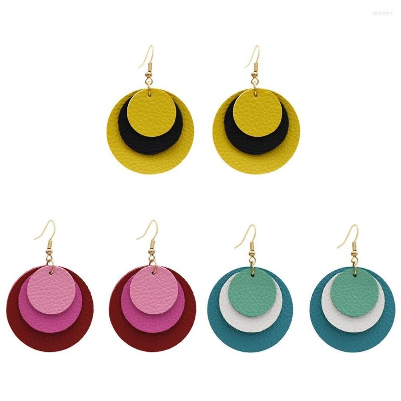 Dangle Earrings Boho Pink Blue PU Leather Round Circle Drop For Women Statement Fashion Jewelry Ear Christmas Gift Winter
Dangle Earrings Boho Pink Blue PU Leather Round Circle Drop For Women Statement Fashion Jewelry Ear Christmas Gift Winter