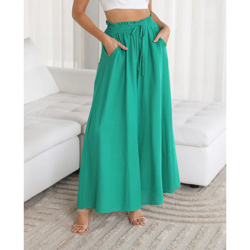 Women's Pants Capris Women Oversized Solid Wide Leg Pants Casual Fashion Simple All-match Straight Pants Female Clothes High Waist Loose Trousers