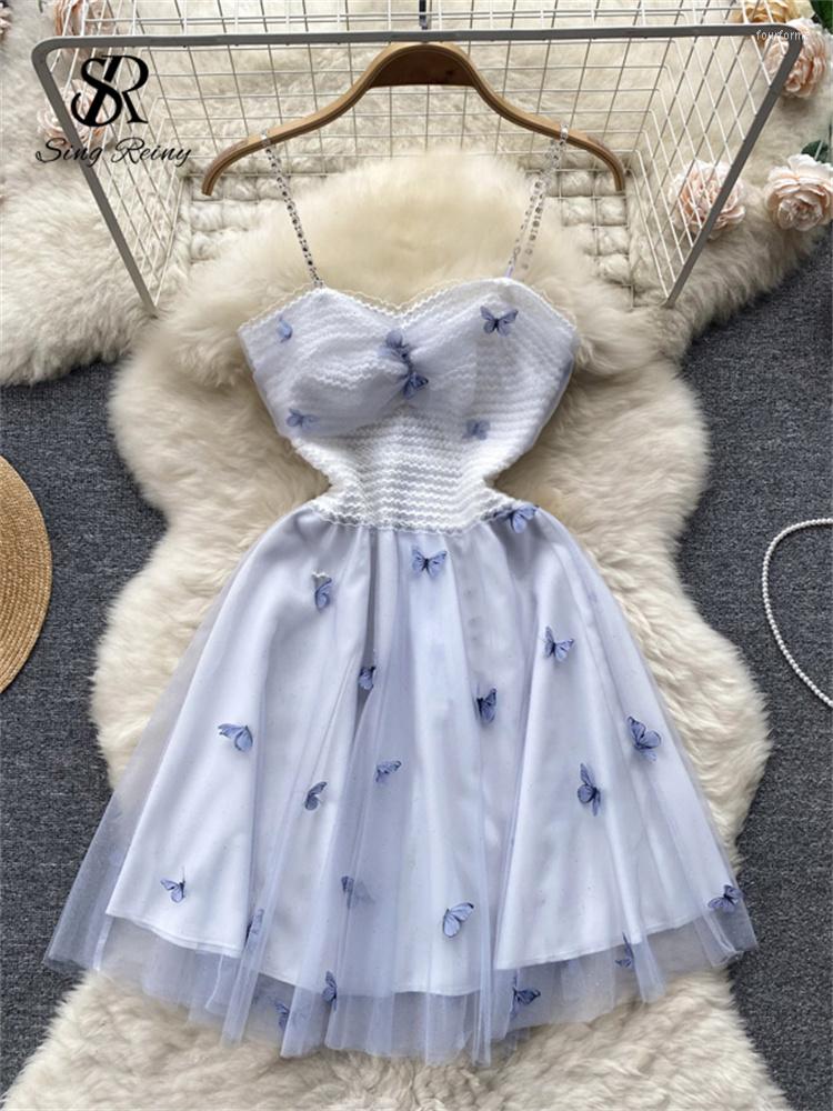 Casual Dresses SINGREINY Women Sweet Mesh Midi Dress Summer Beading Strap Sheer Butterfly Slim Sundress High Quality A Line Party, Blue
Casual Dresses SINGREINY Women Sweet Mesh Midi Dress Summer Beading Strap Sheer Butterfly Slim Sundress High Quality A Line Party, Blue