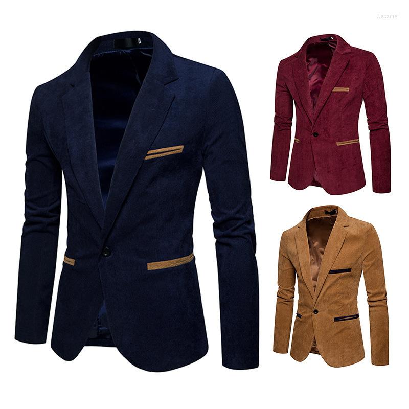 Men's Suits Casual Corduroy Small Fashion Suit Jacket Patchwork Men's Clothing, Khaki
Men's Suits Casual Corduroy Small Fashion Suit Jacket Patchwork Men's Clothing, Khaki