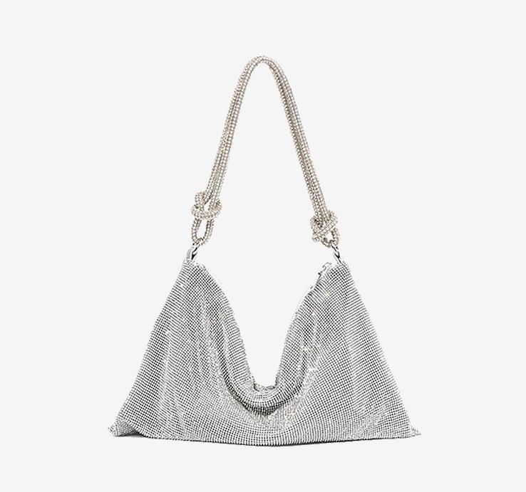 Rhinestone Purse Sparkly Bag Silver Diamond Purses for Women Upgrade Evening Prom Rhinestone Handbag Hobo Bag All-match, Black
Rhinestone Purse Sparkly Bag Silver Diamond Purses for Women Upgrade Evening Prom Rhinestone Handbag Hobo Bag All-match, Black