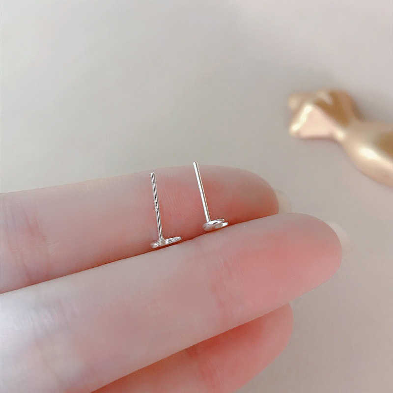 Stud Mini Silver Plated Coppe Earings Fashion Jewelry Small Animal Female Punk Butterfly for Women Ear Piercing Stud Earrings Present P230411