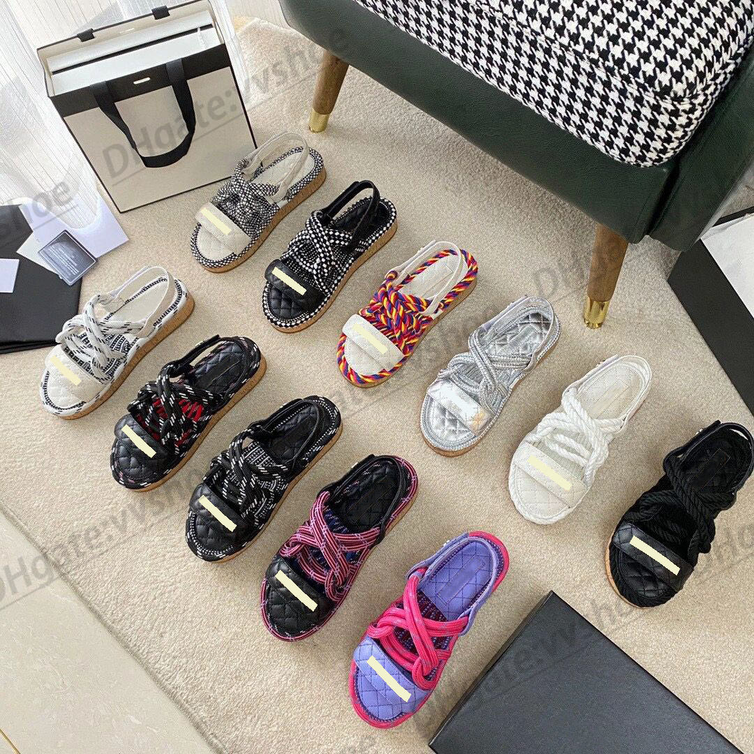 Rope shoe luxury sandal famous designer woman tory for Woven summer man pool outside Metal blade leather with box comfort flat slipper lady slide, #21
Rope shoe luxury sandal famous designer woman tory for Woven summer man pool outside Metal blade leather with box comfort flat slipper lady slide, #21