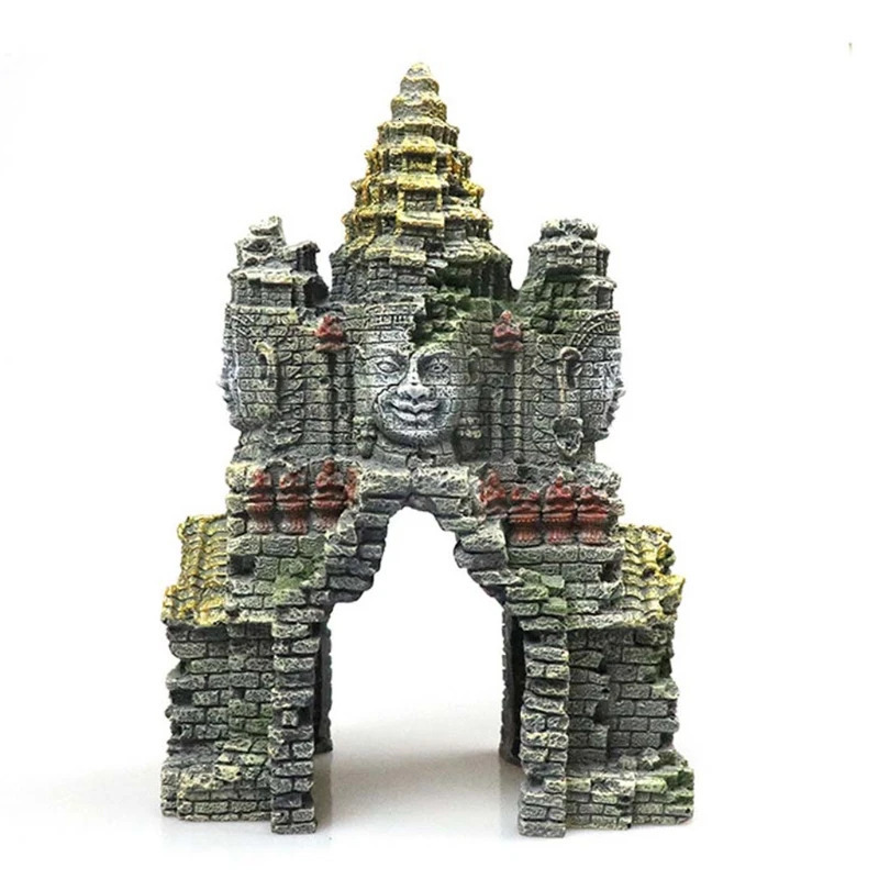 Decorations Ancient Cambodian Erawan Statue Fish Tank Landscaping Ornament Simulation Crafts Drop 231113