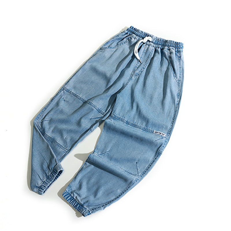 Jeans Boys Pants Summer Thin Jeans Oversize Harem Trousers Big Boy Soft Cool Casual Baggy Denim Pants Joggers Streetwear 230413
