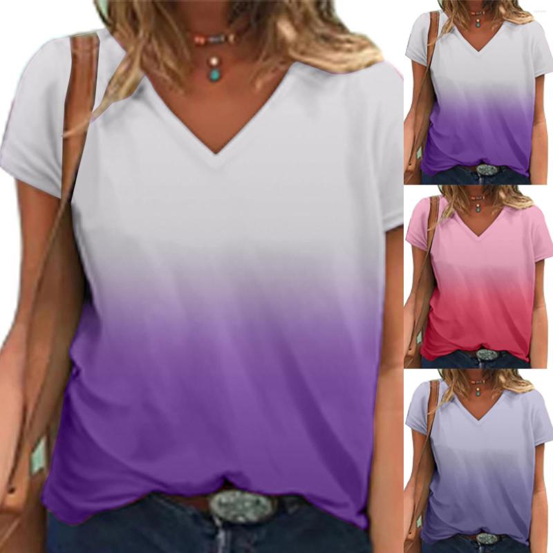 Women's T Shirts Womens Daily Summer Gradient Print V Neck Tank Tops Short Sleeve Workout Casual Loose Tees, Purple
Women's T Shirts Womens Daily Summer Gradient Print V Neck Tank Tops Short Sleeve Workout Casual Loose Tees, Purple