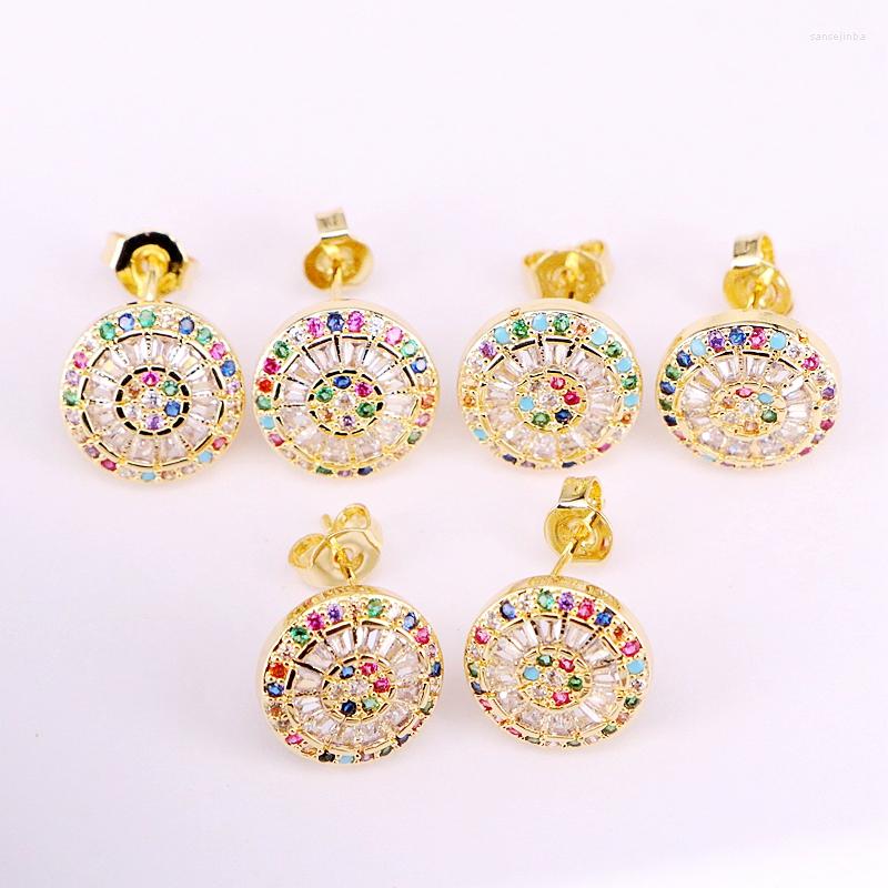 Stud Earrings 6Pairs Sweet Rainbow Round 2023 Colorful Jewelry Trendy Studs Gold Fashion Tiny CZ Party For Women
Stud Earrings 6Pairs Sweet Rainbow Round 2023 Colorful Jewelry Trendy Studs Gold Fashion Tiny CZ Party For Women
