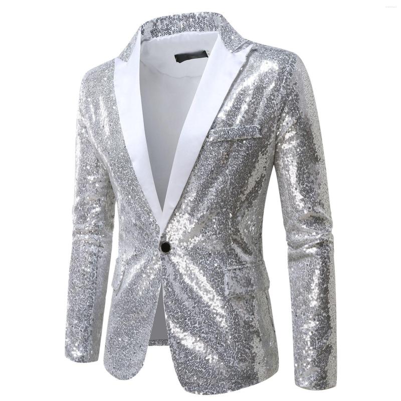Men' Suits Men' Casual Suit Nightclub Style Silver Sequin European And American Performance Dress Jacket Men, Picture shown
Men' Suits Men' Casual Suit Nightclub Style Silver Sequin European And American Performance Dress Jacket Men, Picture shown