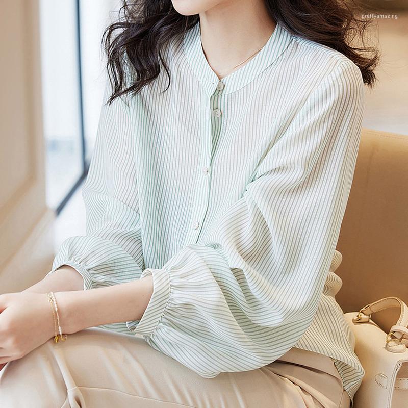 Women's Blouses Korean Fashion Ladies Work Stripe Shirt Women Blouse Elegant Long Lantern Sleeve Simple Casual Loose Tops 2023 Spring Summe, Pink
Women's Blouses Korean Fashion Ladies Work Stripe Shirt Women Blouse Elegant Long Lantern Sleeve Simple Casual Loose Tops 2023 Spring Summe, Pink
