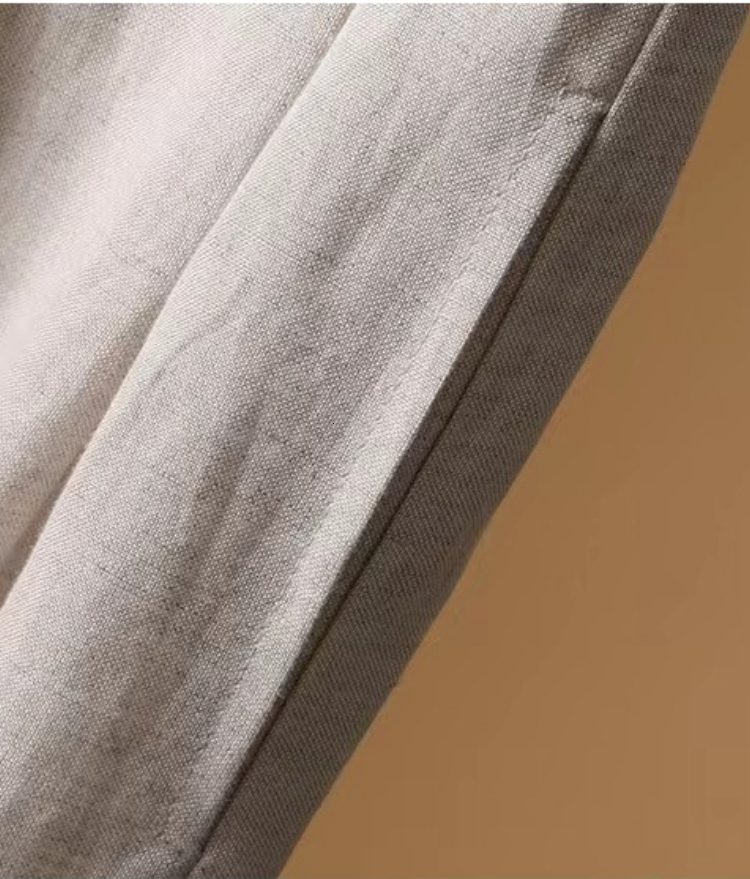 Women's Pants Capris Women's Pants Cotton and Linen Seven-point Wide-leg Culottes High-waisted Women's Trousers Summer Thin Loose Casua