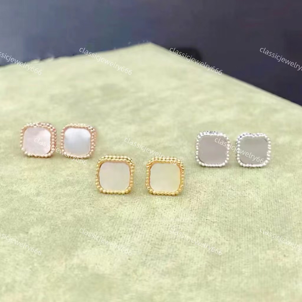 Luxury designer women's gold earrings, colorful shell earrings, 316L stainless steel, 18K gold clover jewelry with box
Luxury designer women's gold earrings, colorful shell earrings, 316L stainless steel, 18K gold clover jewelry with box