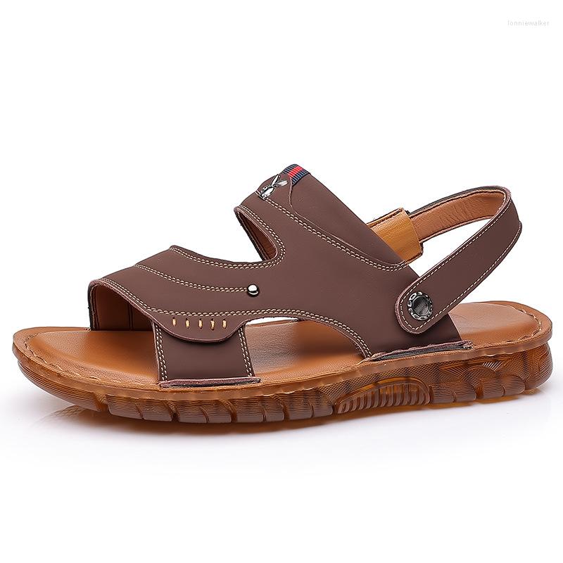 Sandals 2023 Summer Outdoor Men's Leather Oxford Soft Sole Casual Shoes Dual-Purpose Beach, Black
Sandals 2023 Summer Outdoor Men's Leather Oxford Soft Sole Casual Shoes Dual-Purpose Beach, Black