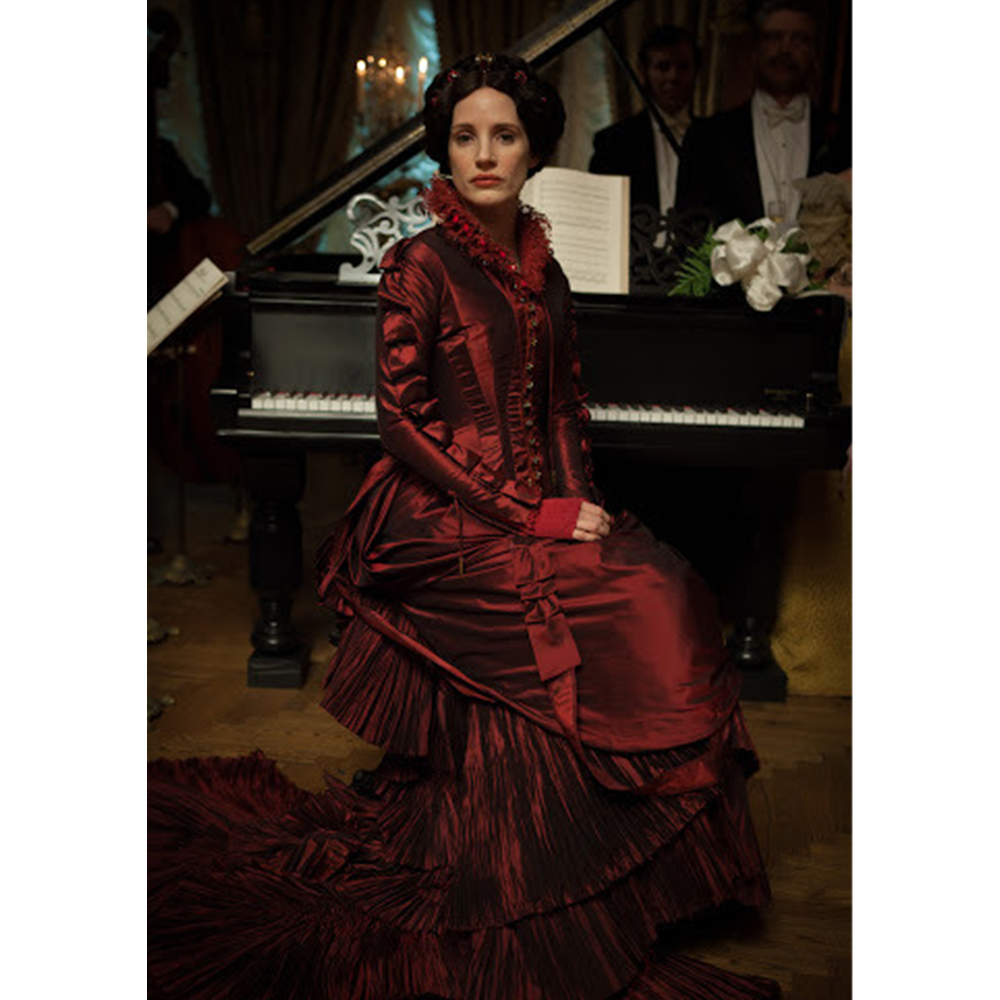 Vintage Victorian Evening Dresses Burgundy Taffeta Couture Steampunk Prom Masquerade Dress For Women Pleats Tiered Long Sleeves Corset Special Occasio