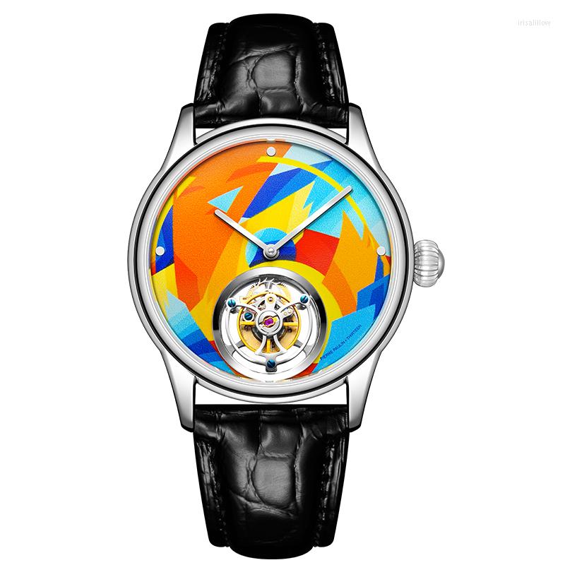 Wristwatches Mechanical Mens Original Tourbillon Skeleton Watches For Men Hand Winding Men's Luxury Business Formal Relogio, Picture shown
Wristwatches Mechanical Mens Original Tourbillon Skeleton Watches For Men Hand Winding Men's Luxury Business Formal Relogio, Picture shown