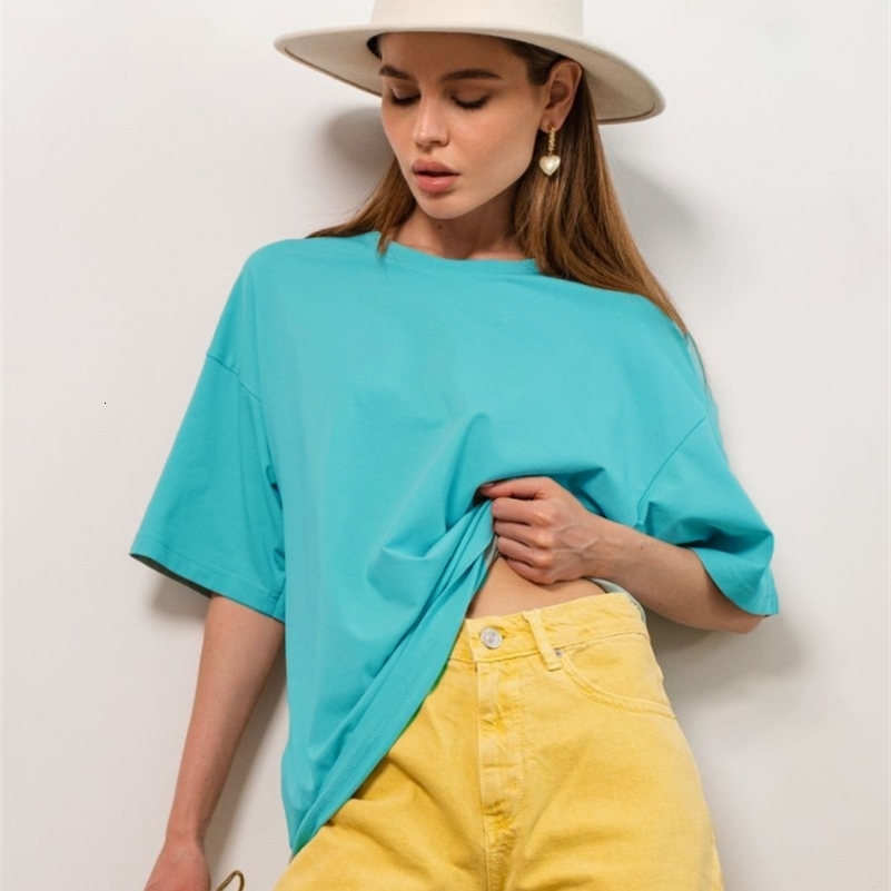 Women's T-Shirt Bornladies Women's Summer 100% Cotton T-shirt Bottoming Basic Fashionable Solid Lady Short Sleeve Loose Tops Shirts 230413, Milk tea
Women's T-Shirt Bornladies Women's Summer 100% Cotton T-shirt Bottoming Basic Fashionable Solid Lady Short Sleeve Loose Tops Shirts 230413, Milk tea