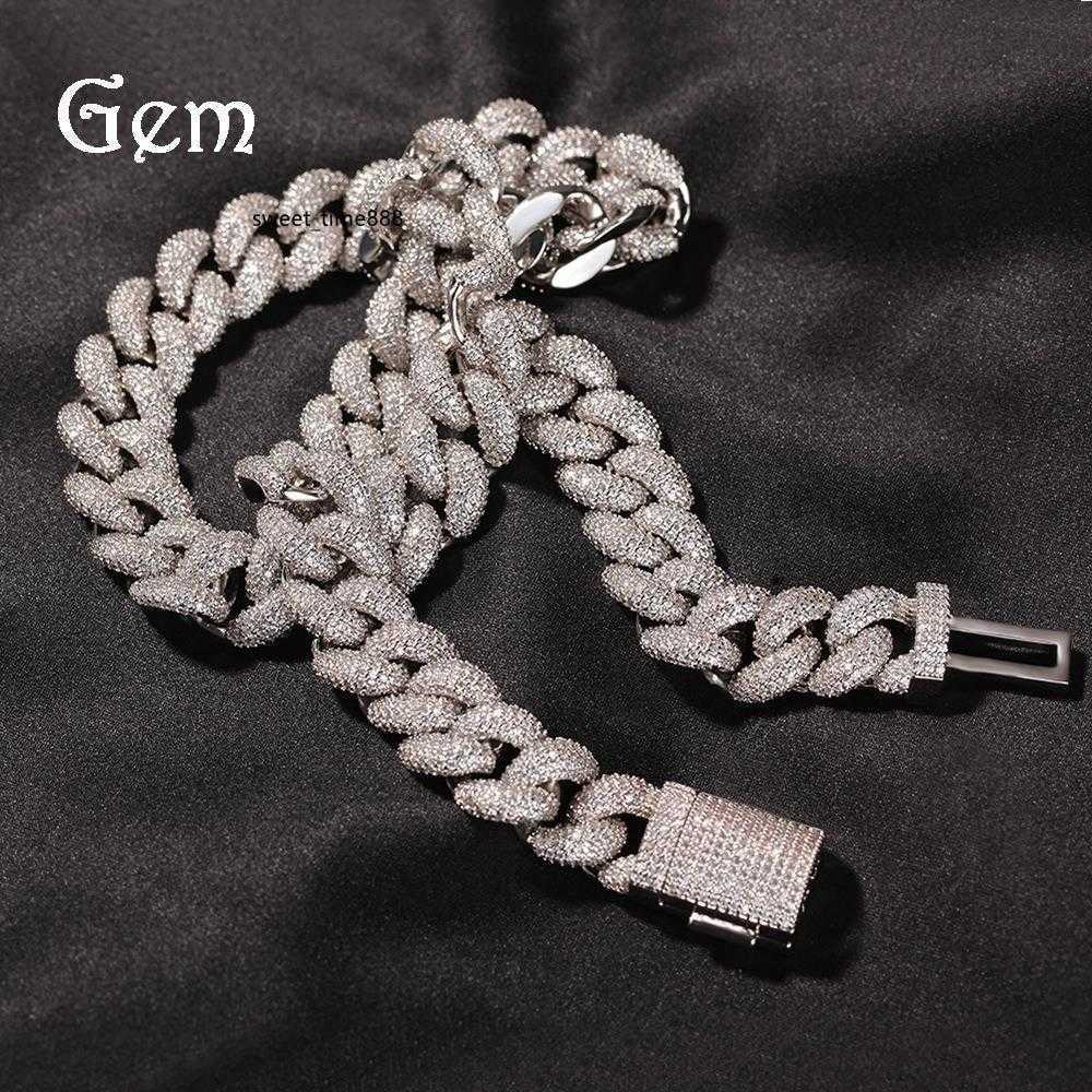 14mm moissaniteHot selling zircon Cuban necklace in European and American hip-hop men's design sense versatile neck chain trend
14mm moissaniteHot selling zircon Cuban necklace in European and American hip-hop men's design sense versatile neck chain trend