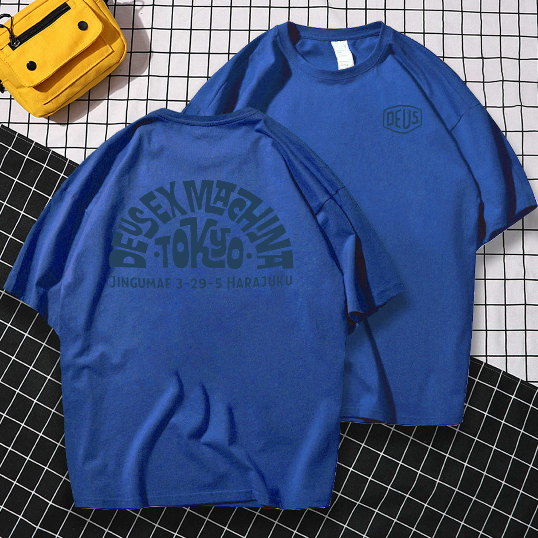 T-Shirts Vintage Men's Men Casual Summer Unique Hip Hop Oversized Deus-Ex-Machina T-Shirt Male T-Shirt Graphic Tees Short Sleeve Tops S-3Xl Aa2