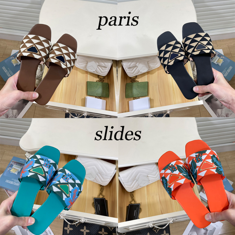 Paris embroidered shoes for women Dazzle Designer Slippers Womens Sandals Summer Beach Casual Flat Slippers Sliders women ladies flip flops 2023 Embroidery 35-42
Paris embroidered shoes for women Dazzle Designer Slippers Womens Sandals Summer Beach Casual Flat Slippers Sliders women ladies flip flops 2023 Embroidery 35-42