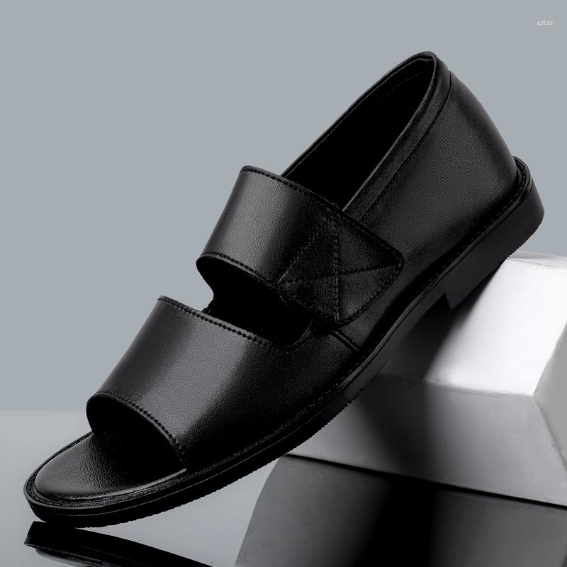 Sandals Summer Men Genuine Leather Slippers Fashion Beach For Soft Comfortable Outdoors Wading Shoes Man, Black
Sandals Summer Men Genuine Leather Slippers Fashion Beach For Soft Comfortable Outdoors Wading Shoes Man, Black