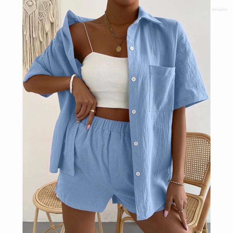 Women' Blouses 2023 Summer Pocket 2 Piece Suit Outfits Women Fashion Short Sleeve Blouse And Shorts Sets Casual Solid Cotton Shirts Suits, Orange
Women' Blouses 2023 Summer Pocket 2 Piece Suit Outfits Women Fashion Short Sleeve Blouse And Shorts Sets Casual Solid Cotton Shirts Suits, Orange
