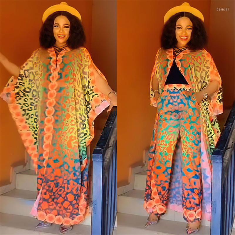 Ethnic Clothing 2pcs African Dresses For Women Print Oversize Tops Wide Leg Pants Two Piece Set Dashiki Dubai Abaya Moroccan Kaftan Robe
Ethnic Clothing 2pcs African Dresses For Women Print Oversize Tops Wide Leg Pants Two Piece Set Dashiki Dubai Abaya Moroccan Kaftan Robe