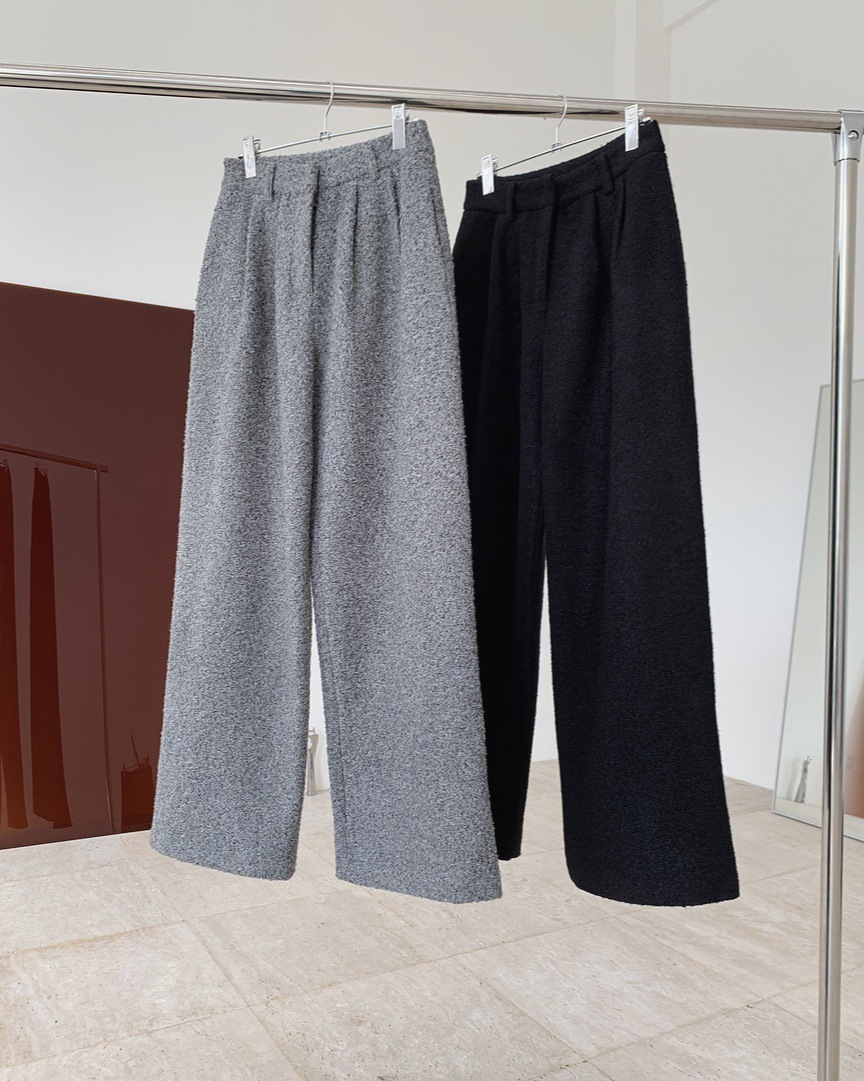 Women's Pants Capris Winter high-quality fashionable high-waisted wide-leg woolen trousers loose and thin casual trousers women's thick pant