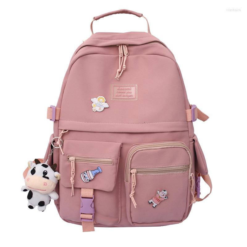 School Bags Korean Style Canvas Waterproof Laptop Backpack For Women Fashion Travel Bag Tennage Girl Shoulder, Black
School Bags Korean Style Canvas Waterproof Laptop Backpack For Women Fashion Travel Bag Tennage Girl Shoulder, Black