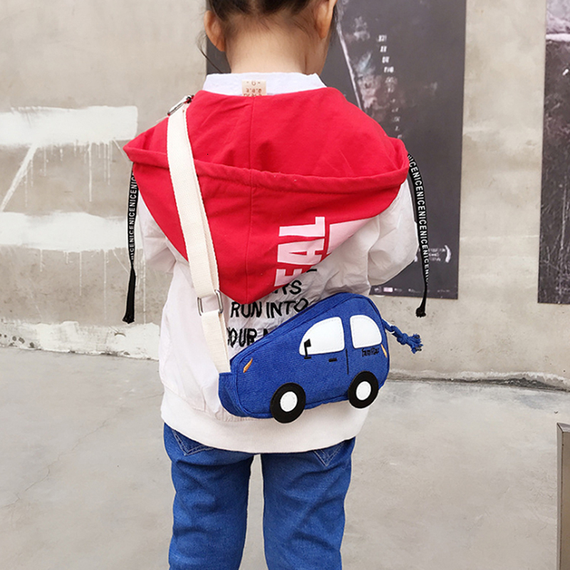 Backpacks Fashion Small Crossbody Bags For Children Boys Girls Car Shape Shoulder Bag Handbags Cute Cartoon Messenger 230412
