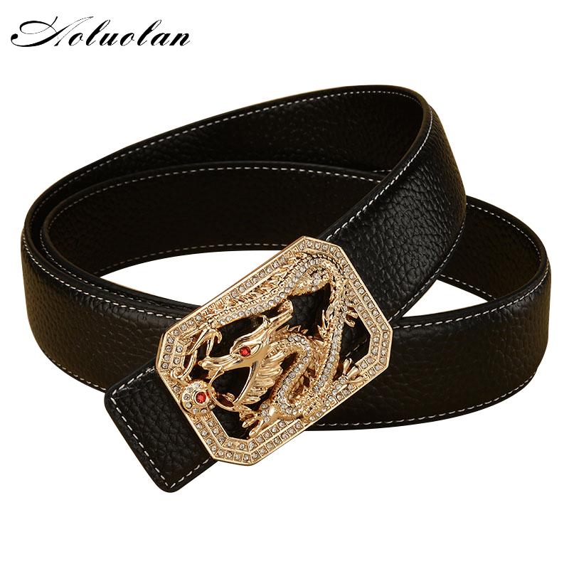 Belts Aoluolan Buckle Genuine Leather Belt Men Designer Cintos Masculinos Cowskin Waist Straps, Black
Belts Aoluolan Buckle Genuine Leather Belt Men Designer Cintos Masculinos Cowskin Waist Straps, Black